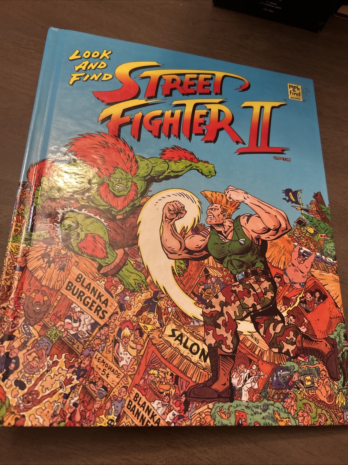 Vintage Street Fighter II Look & Find Book 1994 Capcom Hardcover Capcom Retro...