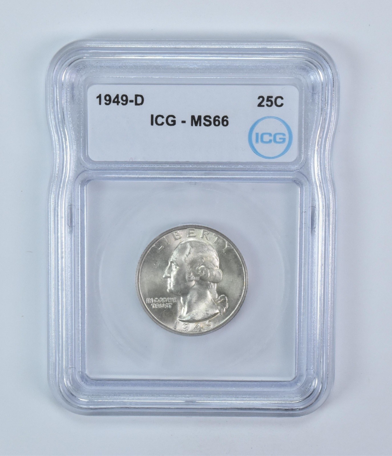 1949-D Washington Quarter MS66 ICG