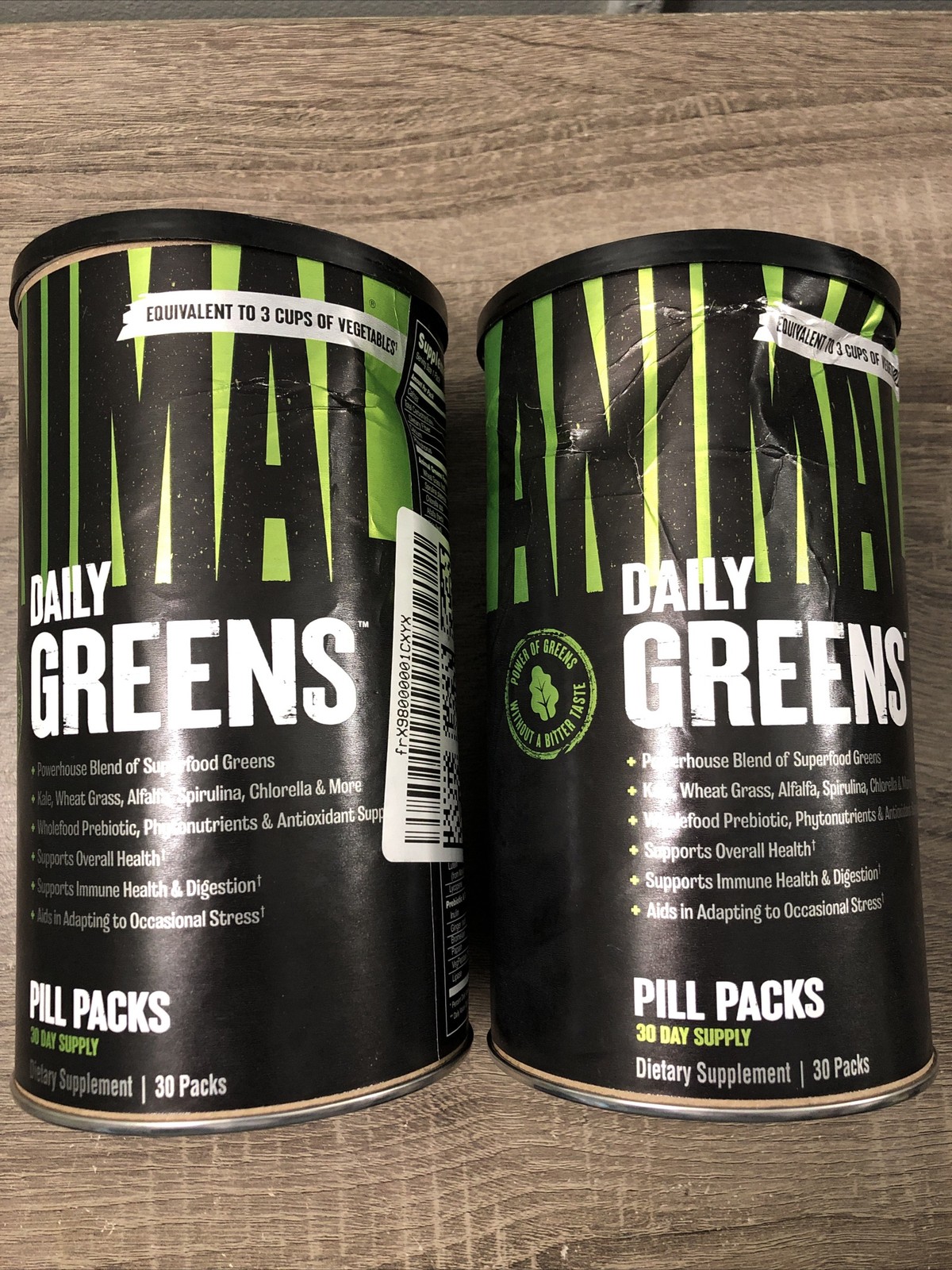 Universal Nutrition Animal Greens Dietary Supplement 30 Packs Lot Of 2 Exp 3/28