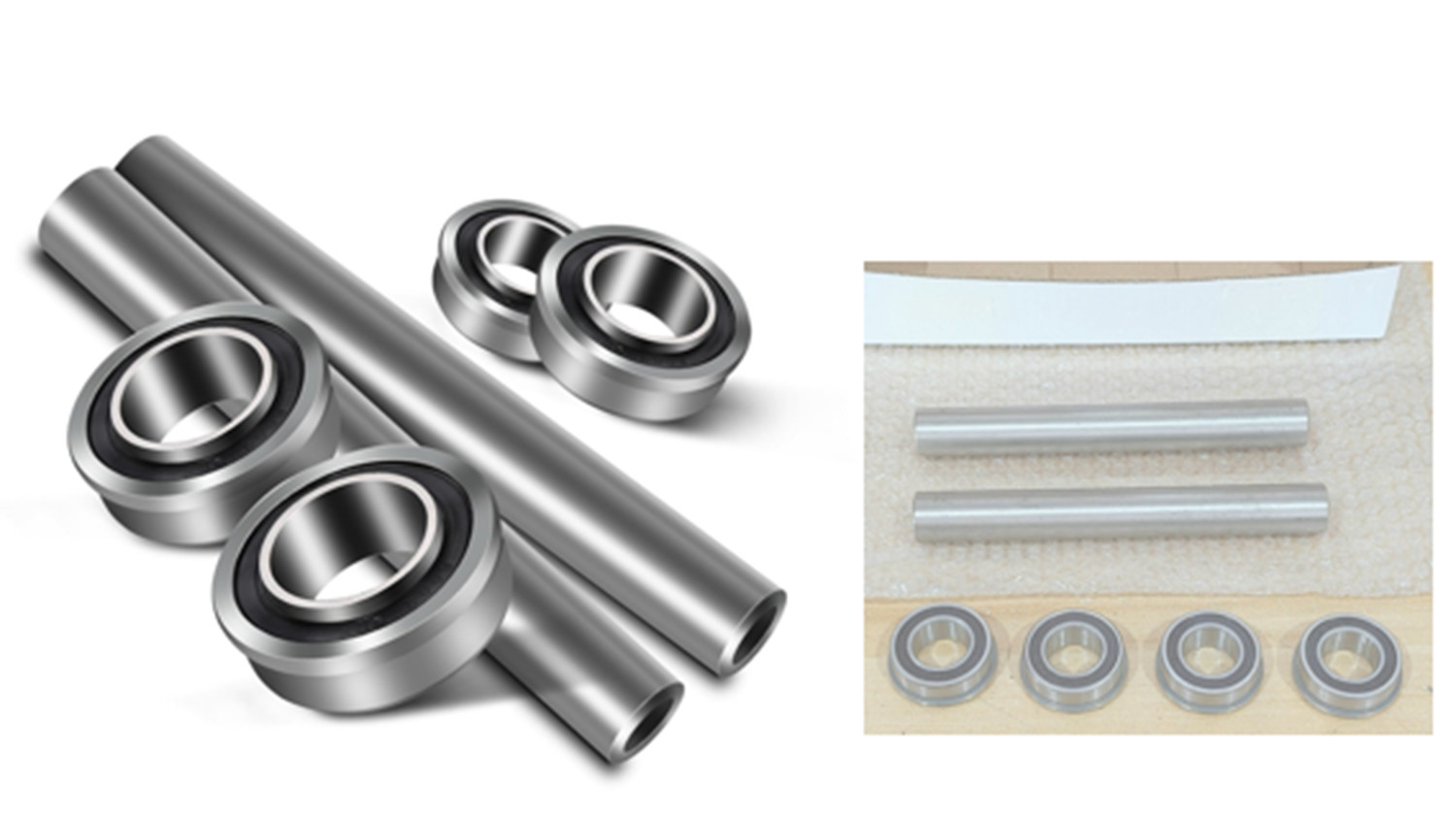 2) Stainless Steel Front Axle Bearing Conversion Rpls 590486802 Z242 Z246 Z254 2) Stainless Steel Front Axle Bearing Conversion Rpls 590486802 Z242 Z246 Z254