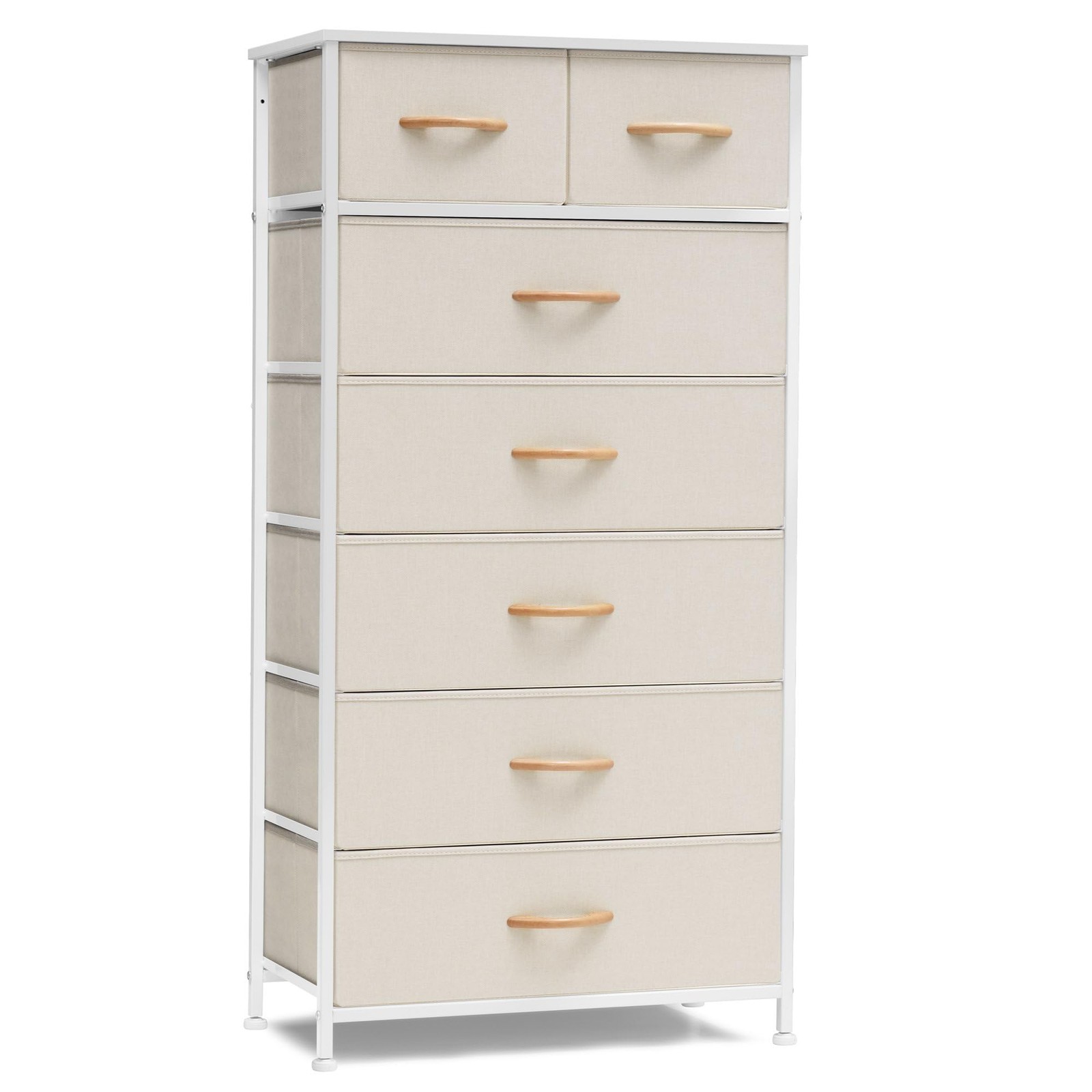 Crestlive Products CLHD024BEI 7 Drawer Dresser Beige