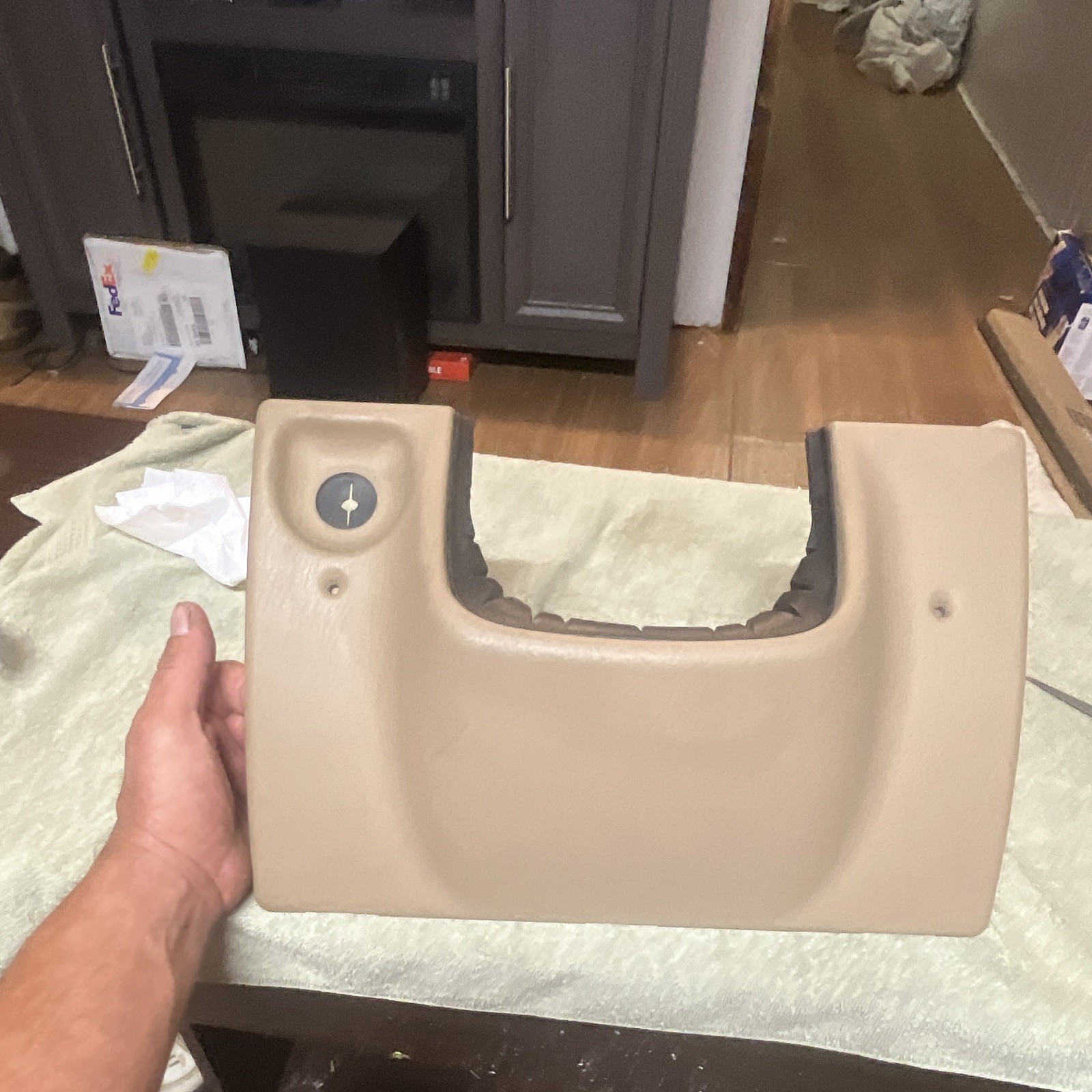 1997-2000 Jeep TJ Knee Bolster Under Steering Column   Camel Color