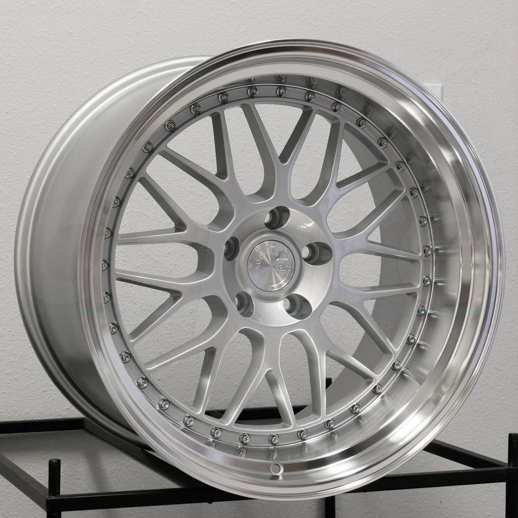 18x8.5 Aodhan AH02 AH2 5x114.3 35 Silver Wheels Rims Set(4) 73.1
