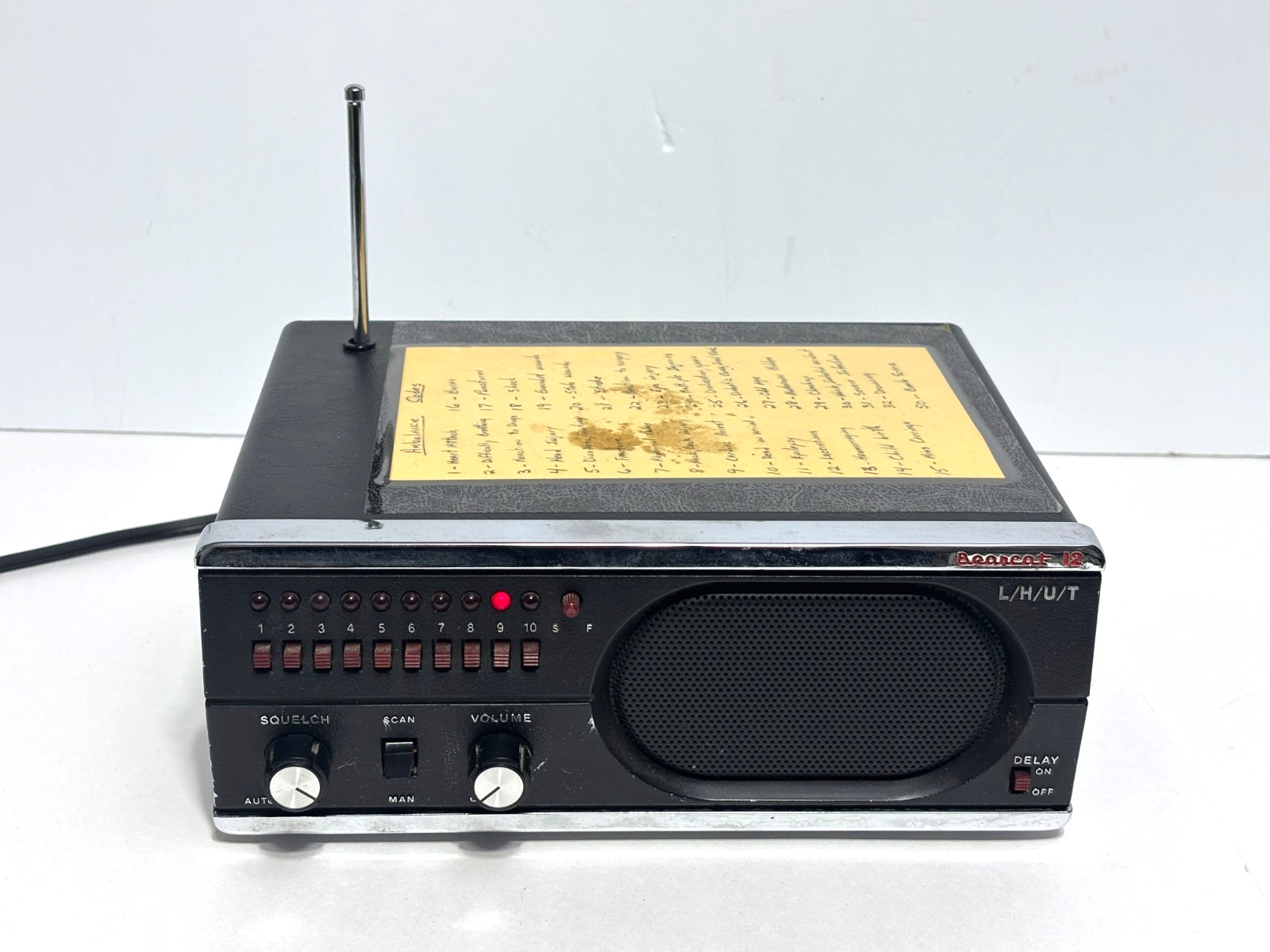 Vintage Electra (BC-12) Bearcat 12 L/H/U/T 10-Channel Scanner Untested