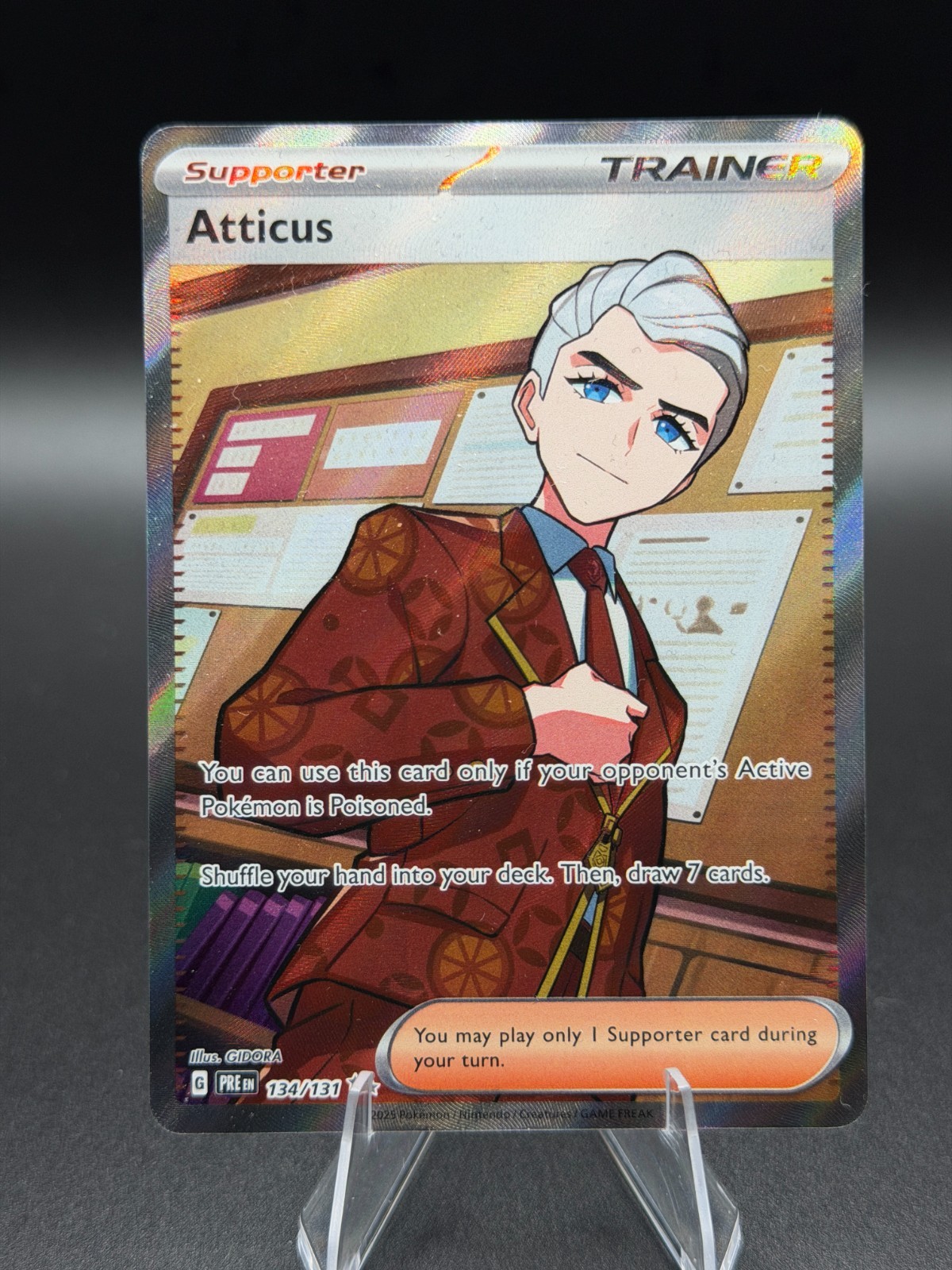 Atticus 134/131 Sv: Prismatic Evolutions Holo Atticus 134/131 Sv: Prismatic Evolutions Holo