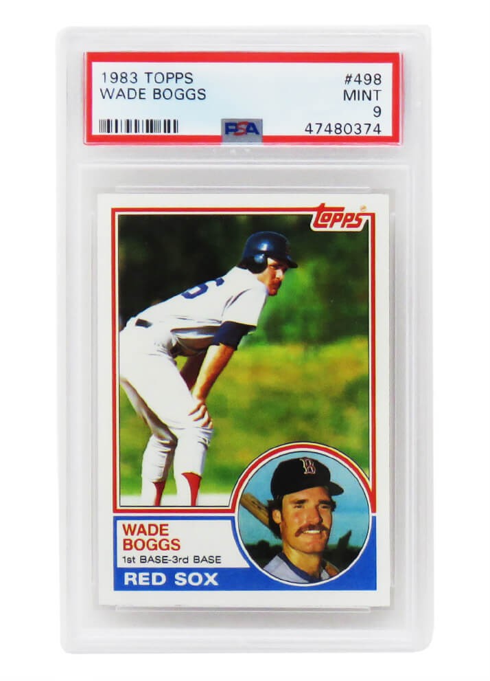 Wade Boggs (Boston Red Sox) 1983 Topps Baseball #498 RC Rookie Card - PSA 9 MINT