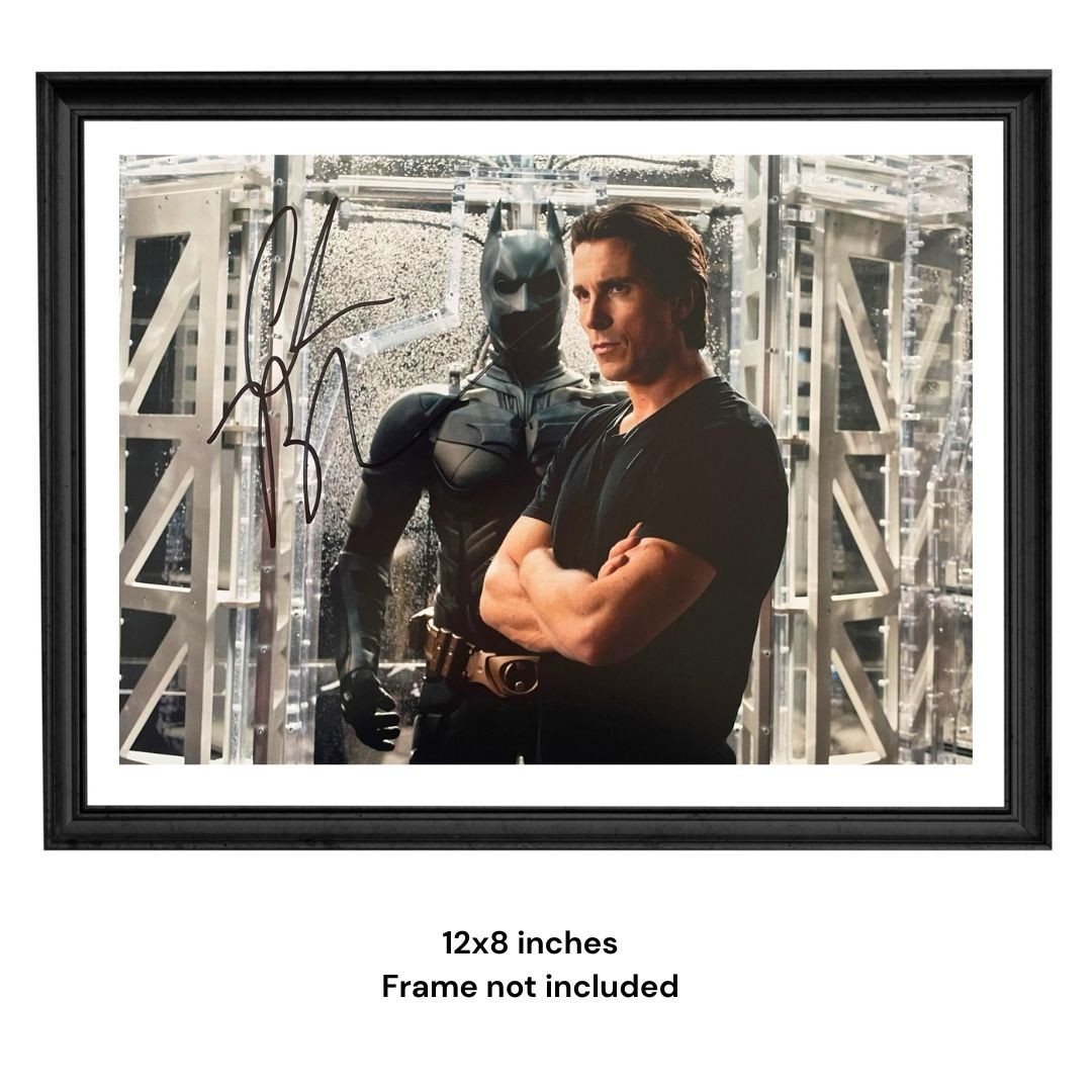 Christian Bale Hand Signed Dark Knight Batman Autograph Photo + COA PSA QO