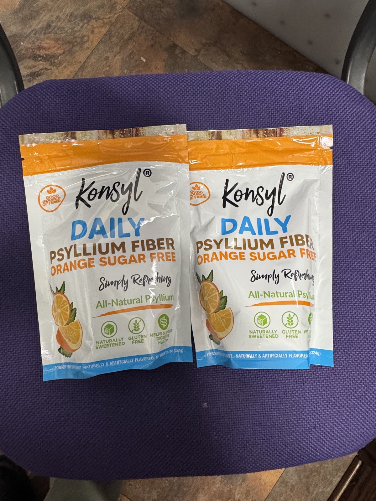 LOT of 2 Konsyl Daily Psyllium Fiber Orange Sugar Free Exp 08/24 NEW SEALED LOT of 2 Konsyl Daily Psyllium Fiber Orange Sugar Free Exp 08/24 NEW SEALED
