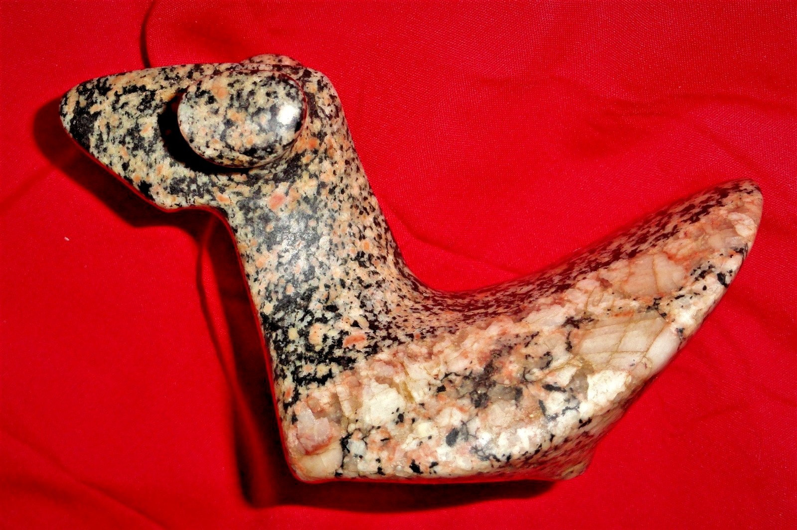 Authentic Huge Rare Extreme Nesting Style Birdstone (Slug Effigy)