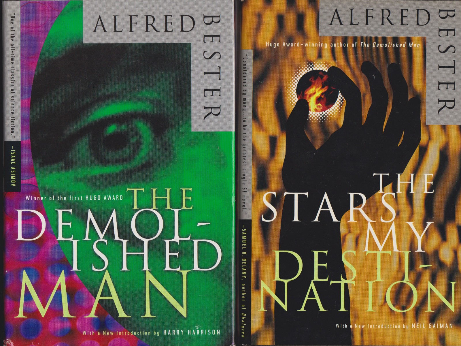 2 by ALFRED BESTER The Stars My Destination & The Demolished Man Both HC/DJ 1996