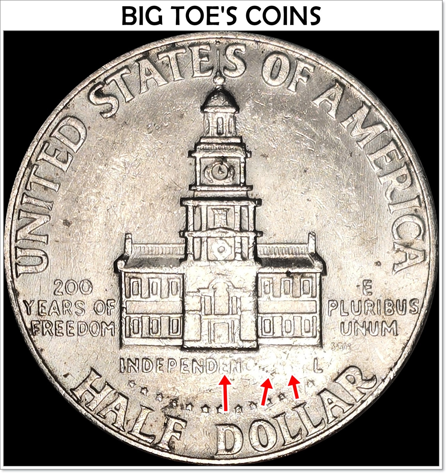 1776-1976-D RARE STRUCK THRU GREASE ERROR KENNEDY HALF BEAUTIFUL COIN FAST SHIP