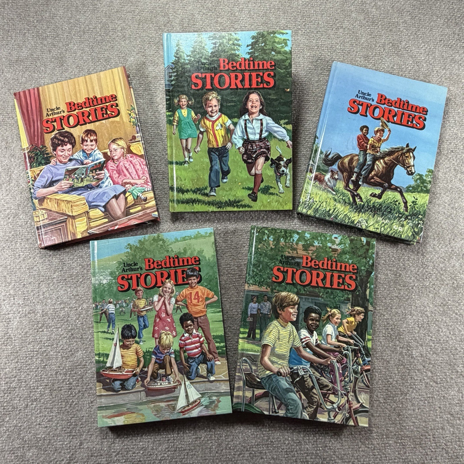 Vintage Uncle Arthur's Bedtime Stories 5 Volume Set 1-5 Hardcover Books 1976 Vintage Uncle Arthur's Bedtime Stories 5 Volume Set 1-5 Hardcover Books 1976