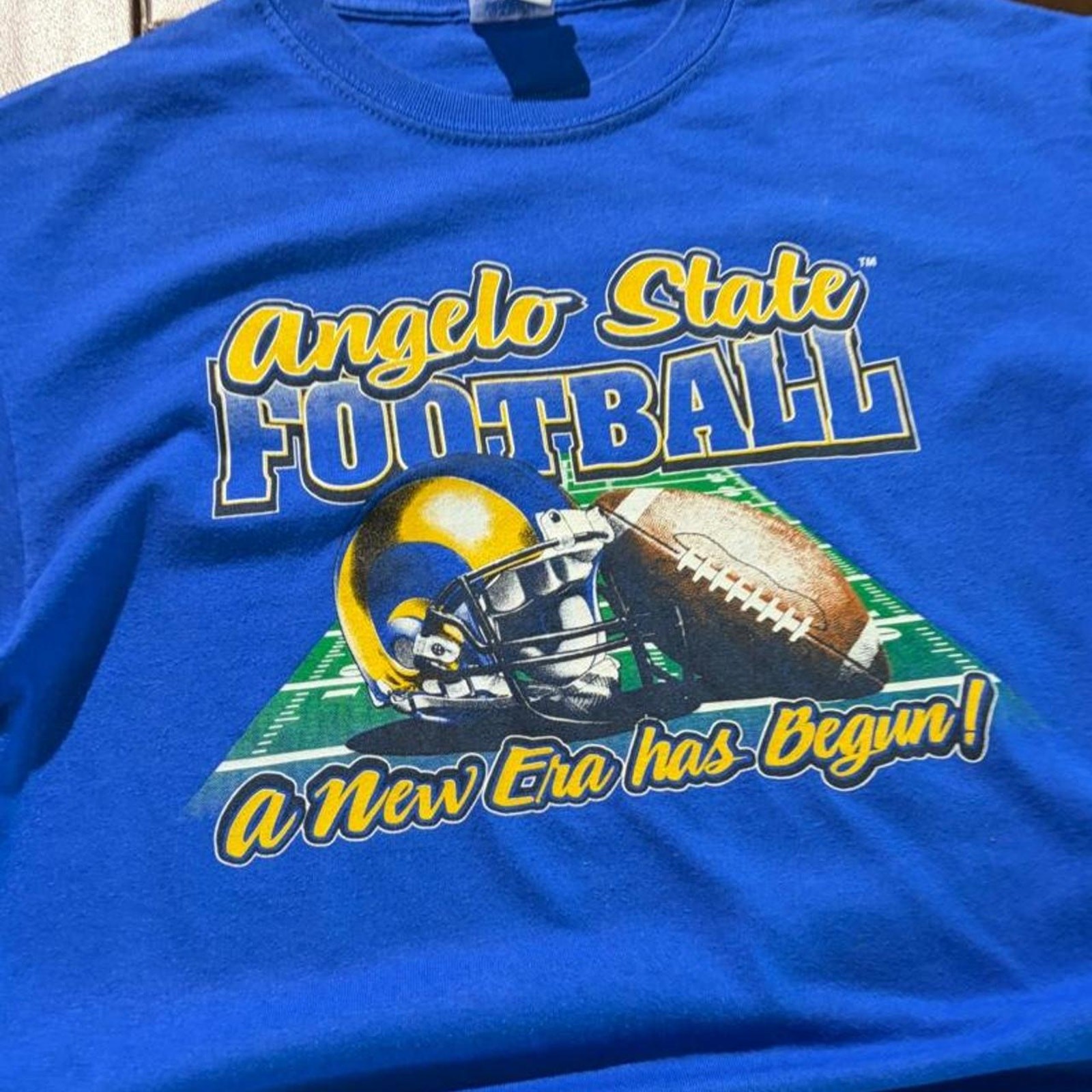 Vtg angelo state university blue