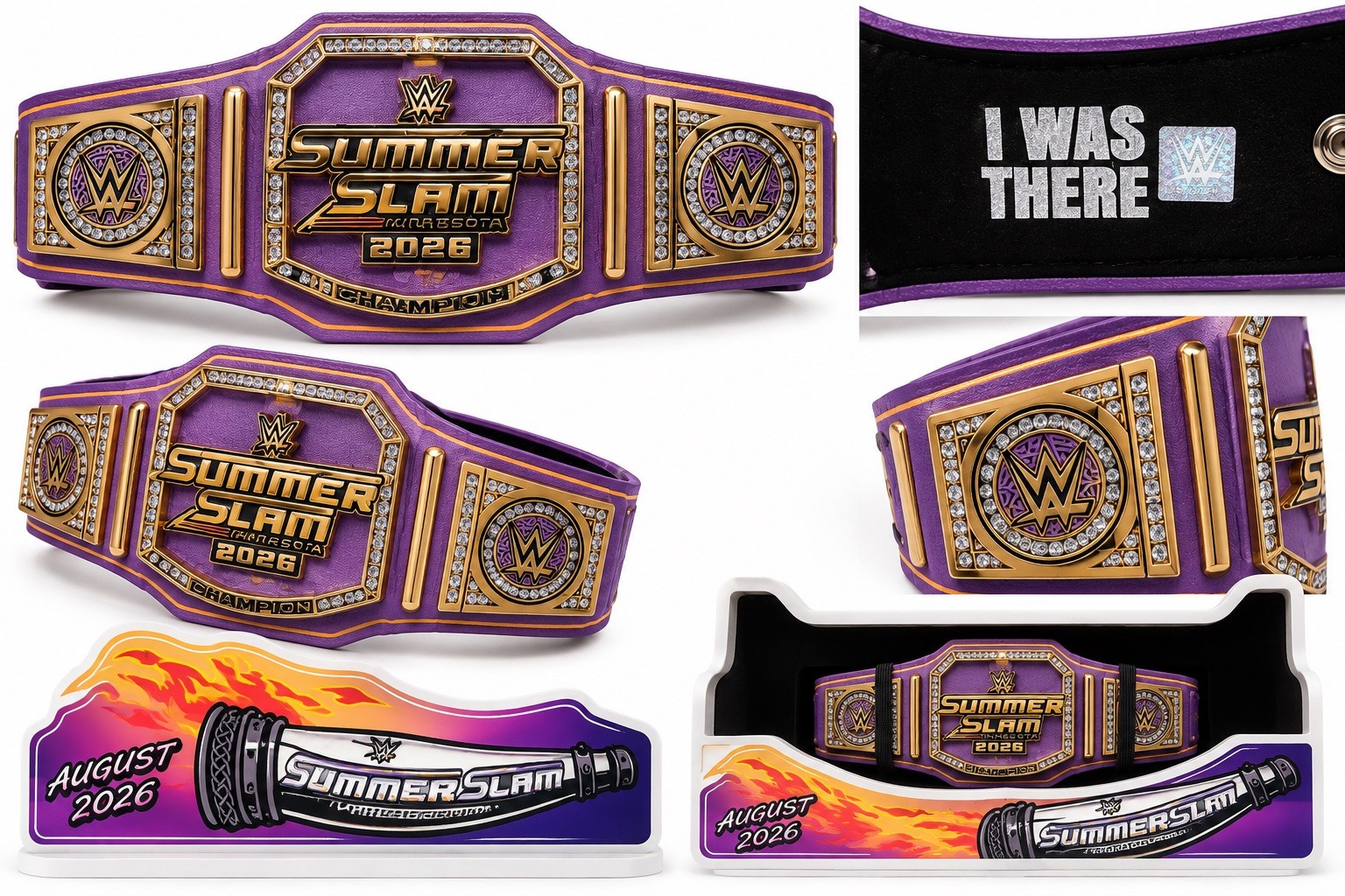 WWE SUMMERSLAM 2026 MINI BELT #63/200-MINNESOTA - RARE TAKEOVER EXCLUSIVE