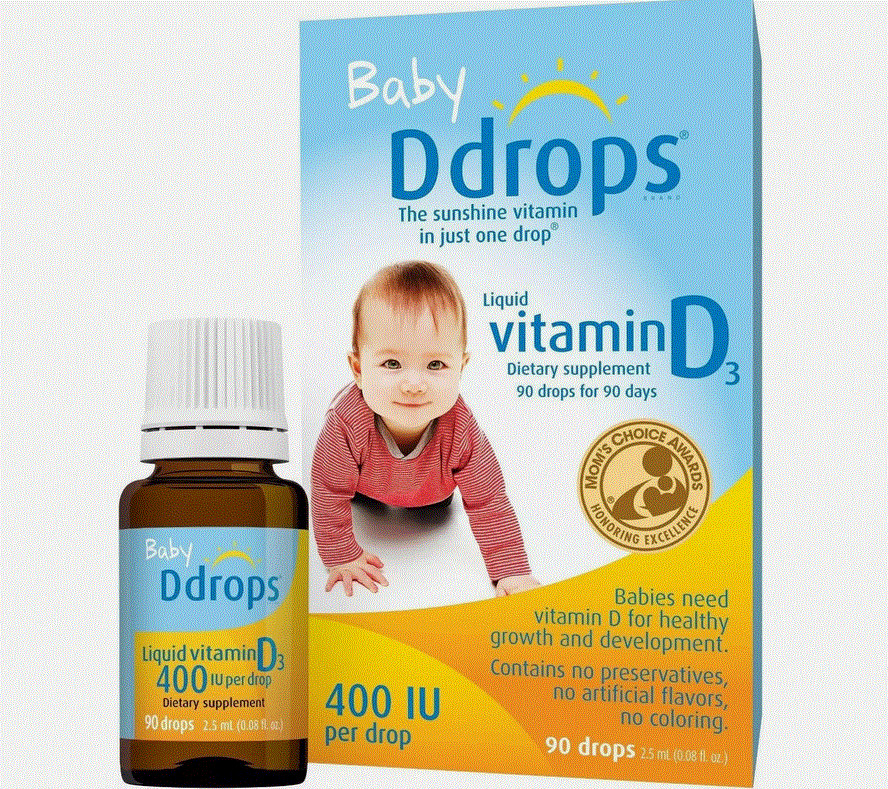 Ddrops Baby Liquid Vitamin D3 400 IU 90 Drops - 0.08 fl oz