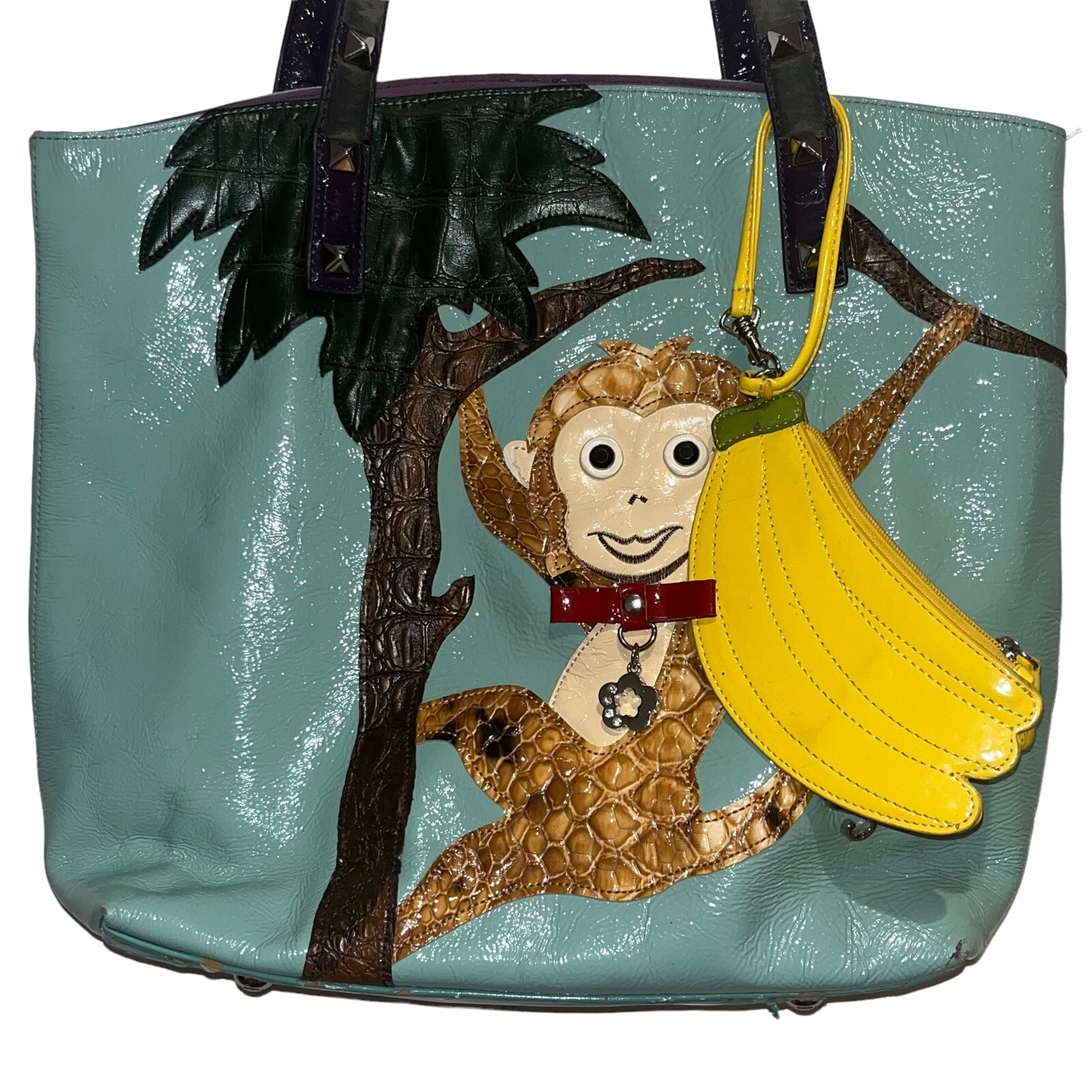 DEFECTIVE Original by Sharif 1827 Monkey Purse with matching removable b G3D