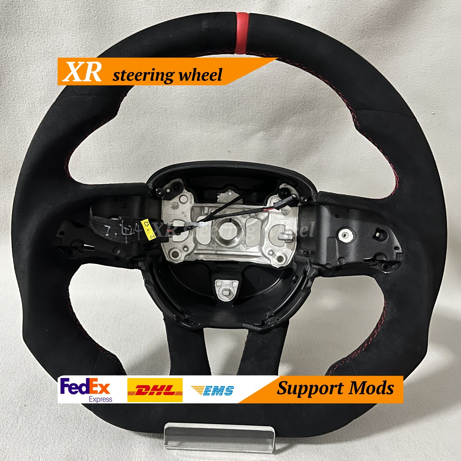 Full Alcantara steering for 15-24 Charger Challenger Durango HELLCAT SRT W/Heat