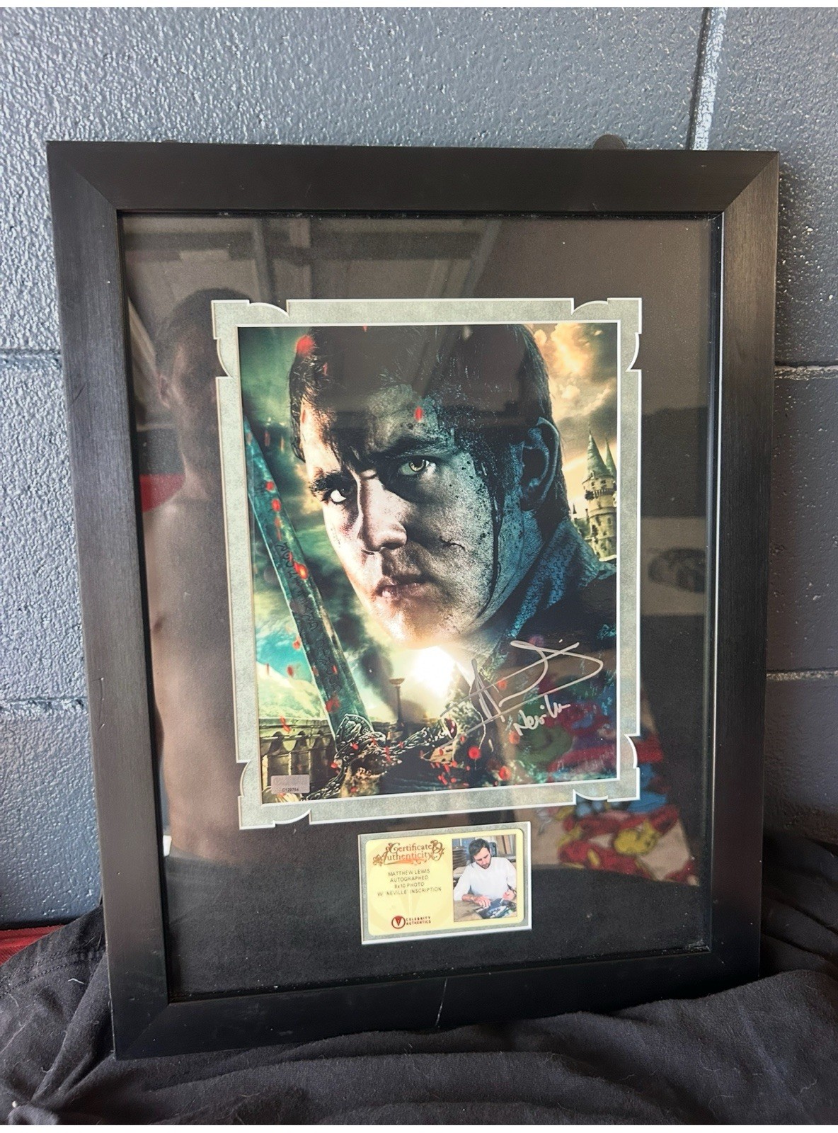 Harry Potter Neville Longbottom Matthew Lewis Signed Framed Art Print