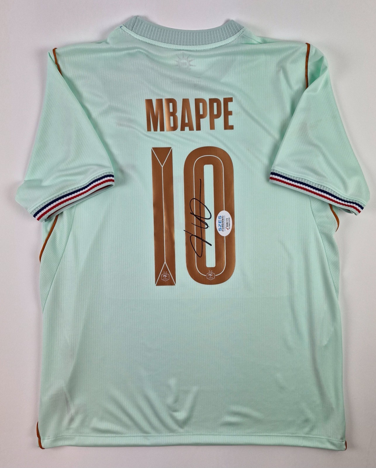 Kylian Mbappé France National Jersey hand signed with coa France  