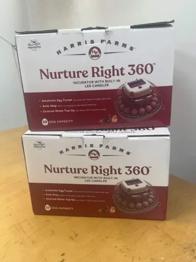 Harris Farms Nurture Right 360 Incubator With Built In LED Candler (TWO)