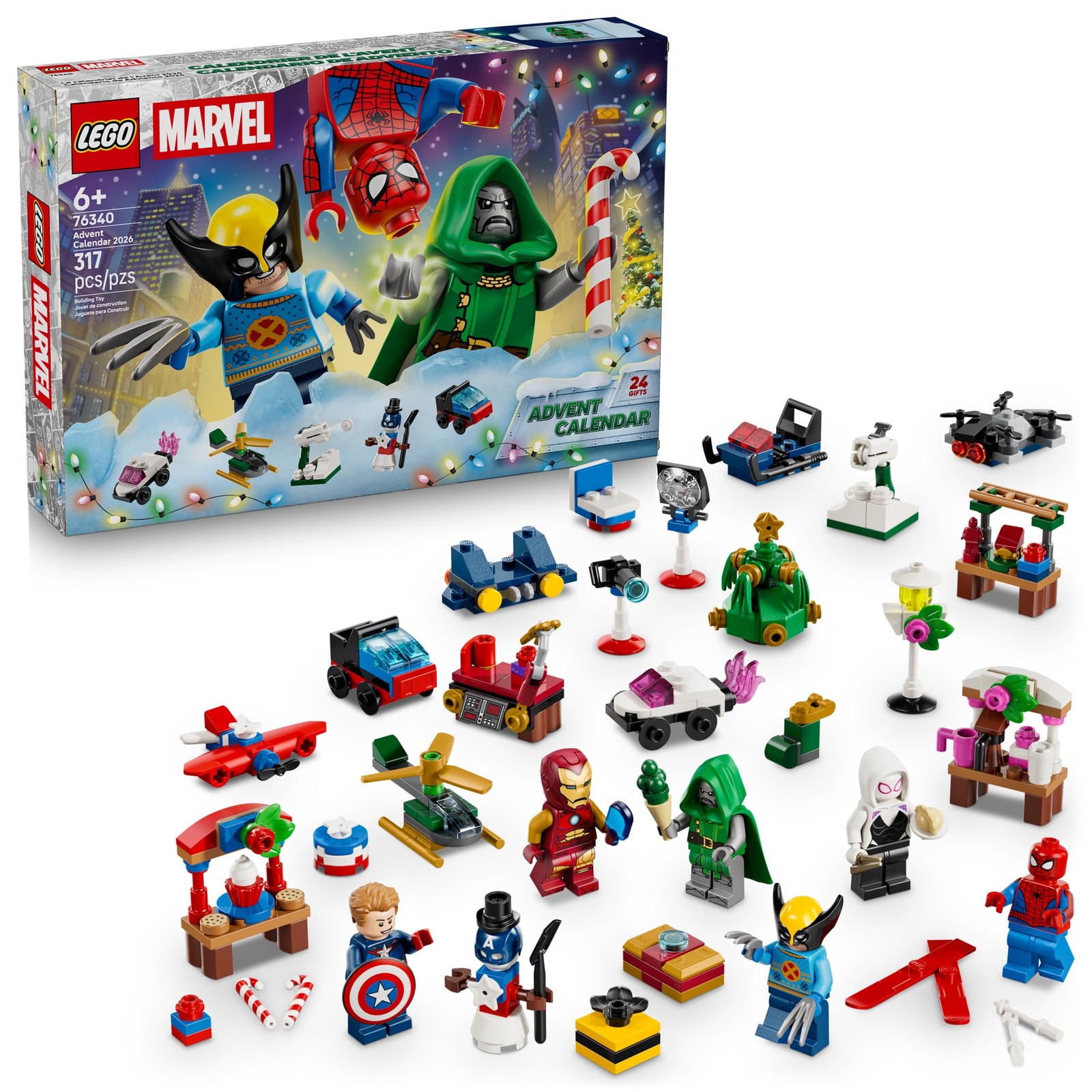 LEGO Marvel Advent Calendar 2026 Advent Calendar for Kids Ages 6+