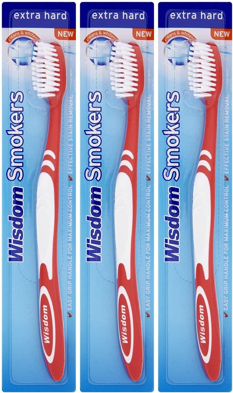 3X Wisdom Smokers Extra Hard Brush Toothbrush (Previously Addis) by 