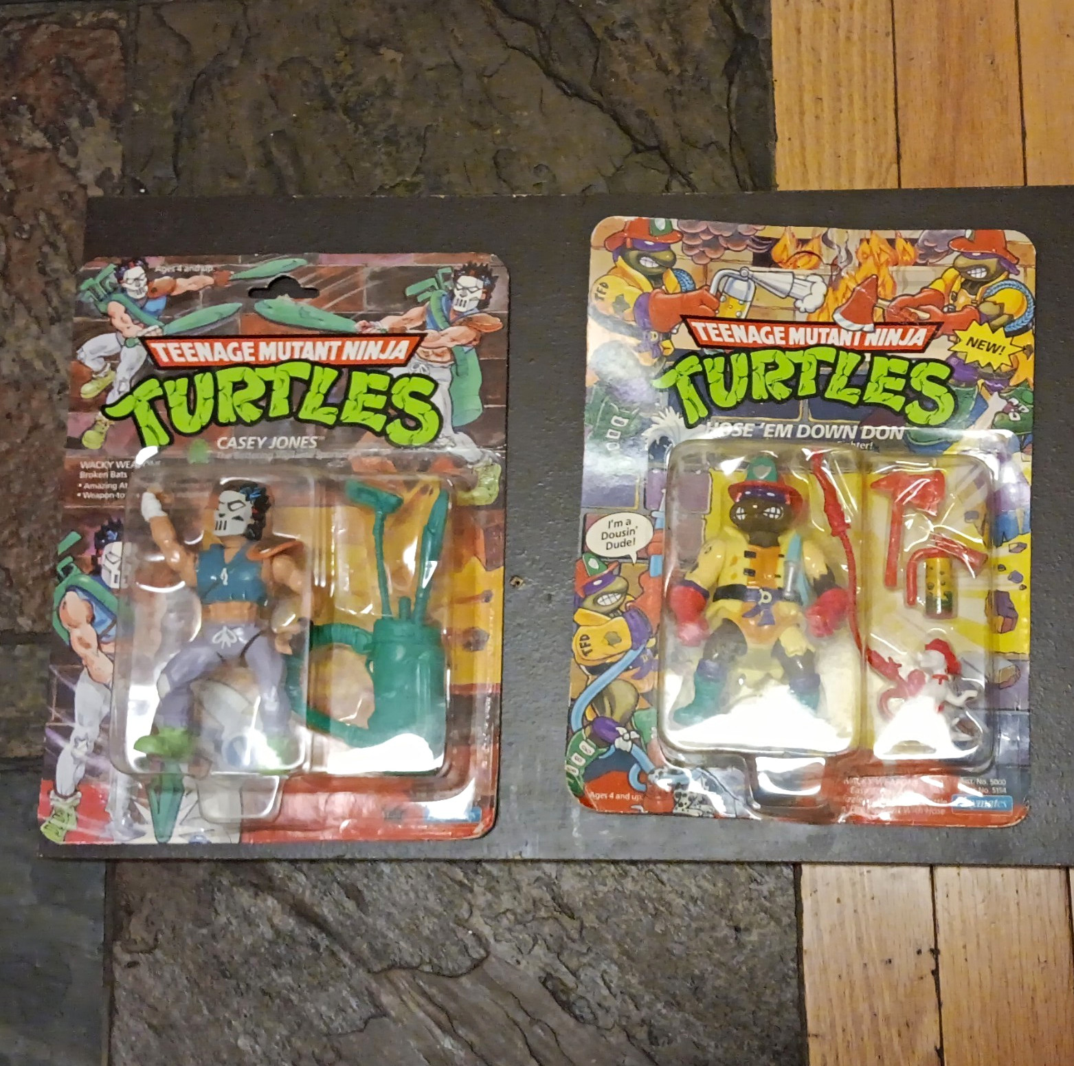 Playmates Toys TMNT Casey Jones Action Figure Set Lot Boxed w/ Weapons