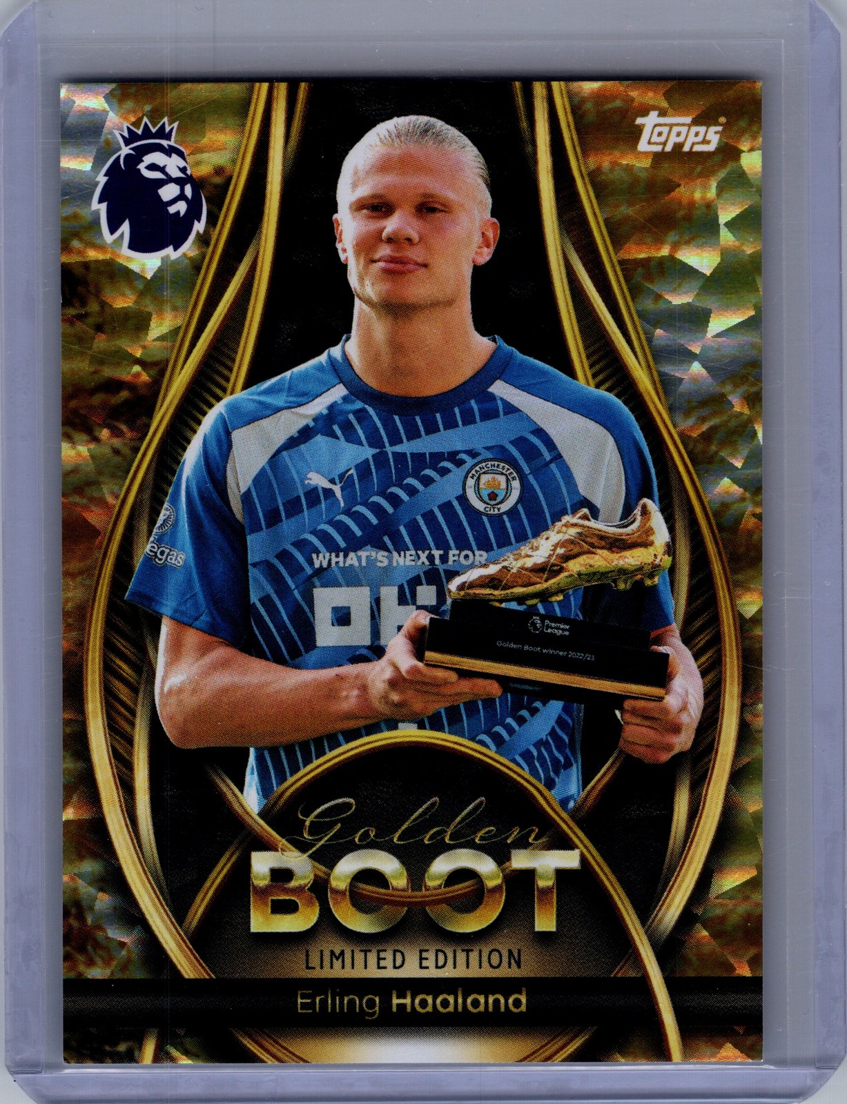 Topps 2022/23 Premier League Golden Boot Limited Edition Erling Haaland GB 5 Topps 2022/23 Premier League Golden Boot Limited Edition Erling Haaland GB 5