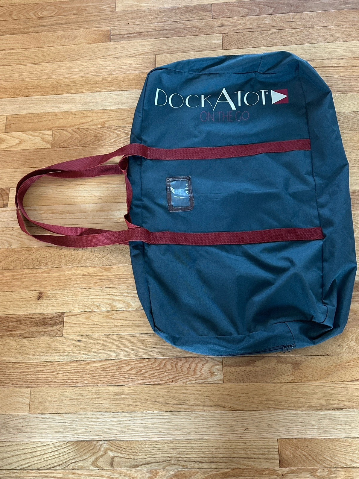 DockATot On The Go Deluxe Transport Travel Bag Teal Burgundy Carry Storage