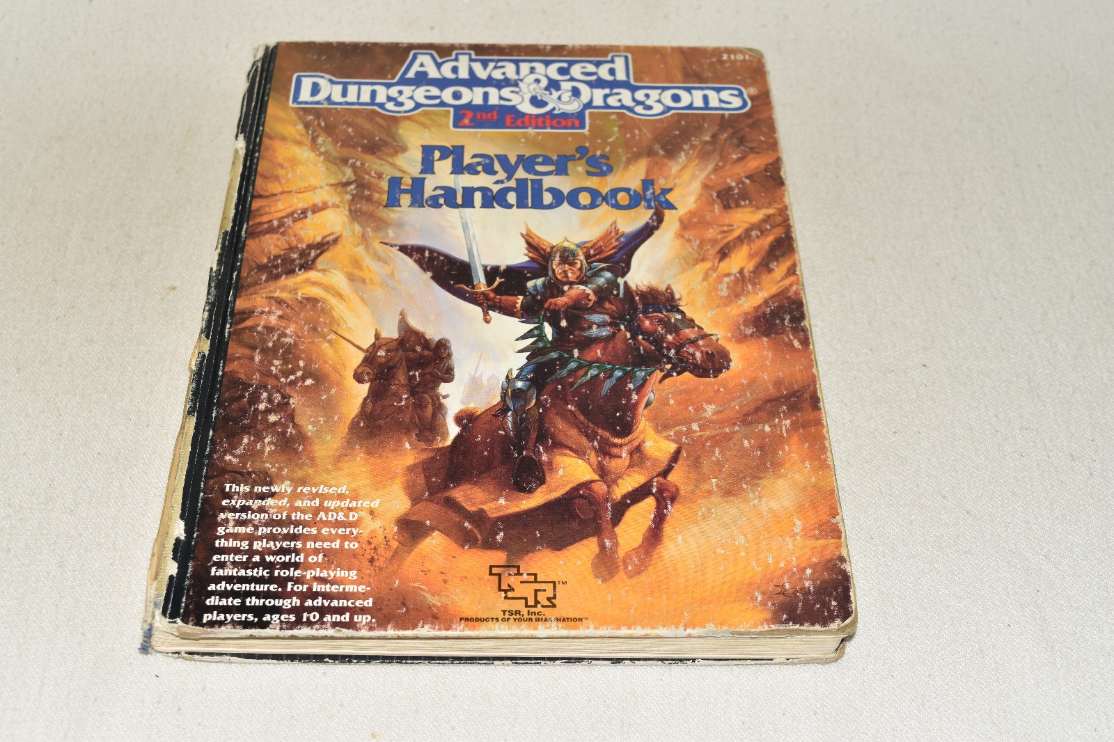 PLAYER\'S HANDBOOK Advanced Dungeons Dragons AD&D 2nd Edition #2101 HC TSR Realms