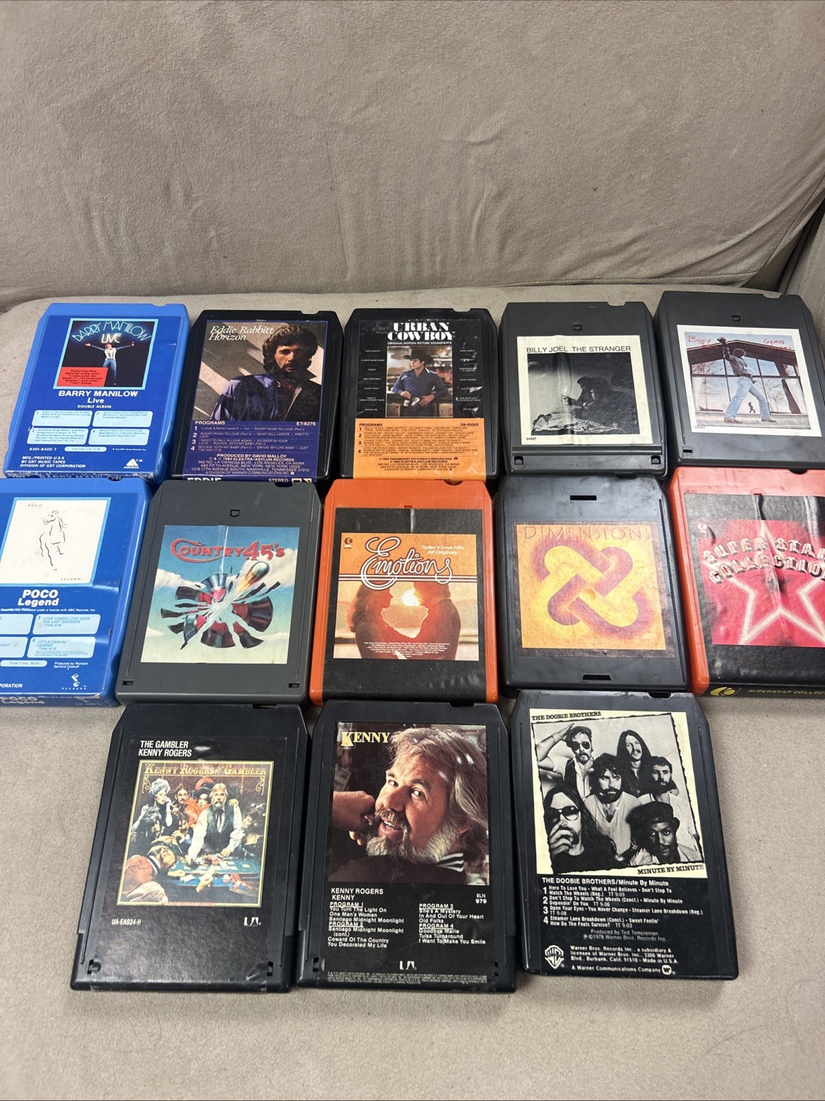 Lot of 13 Vintage 8-Track Tapes Various Genres Unknown Working Condition Lot of 13 Vintage 8-Track Tapes Various Genres Unknown Working Condition