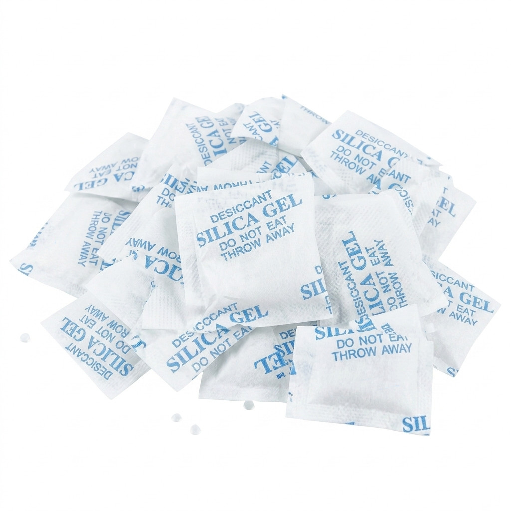 100 Packs 3g Food-Grade Silica Gel Desiccant Packets Moisture Absorber