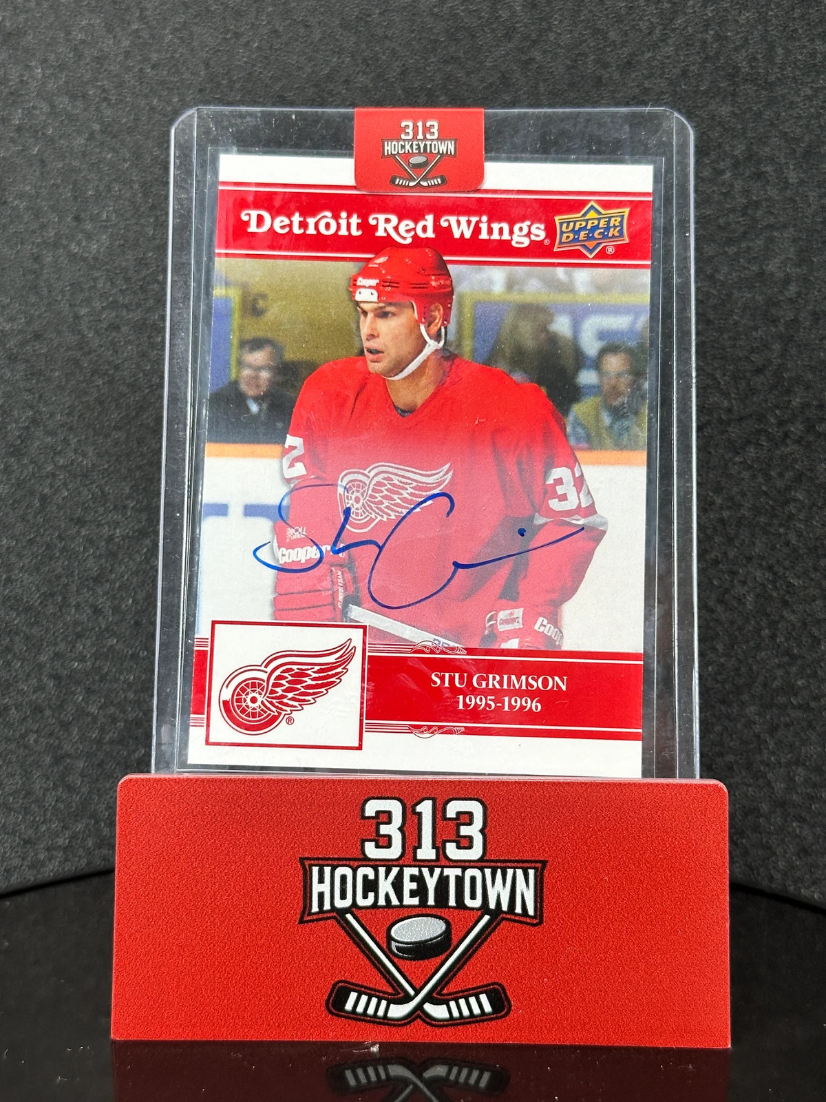 Stu Grimson 2025 Upper Deck Detroit Red Wings Centennial #22 Auto