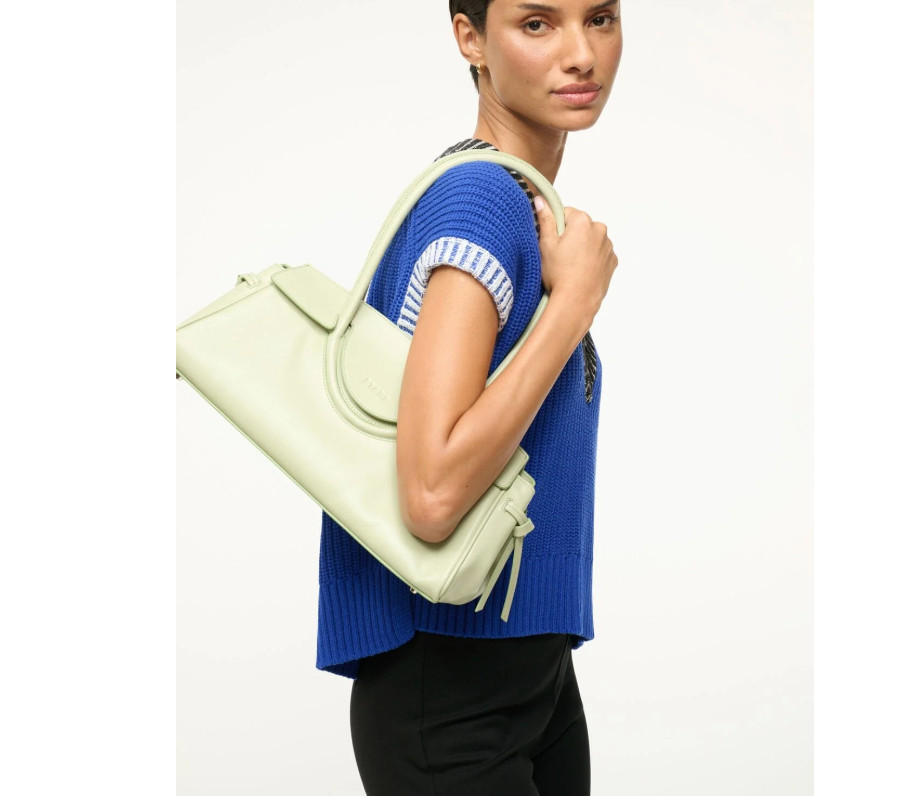 STAUD MAUDE SHOULDER BAG in PALE JADE MSRP$455 Timeless Elegance