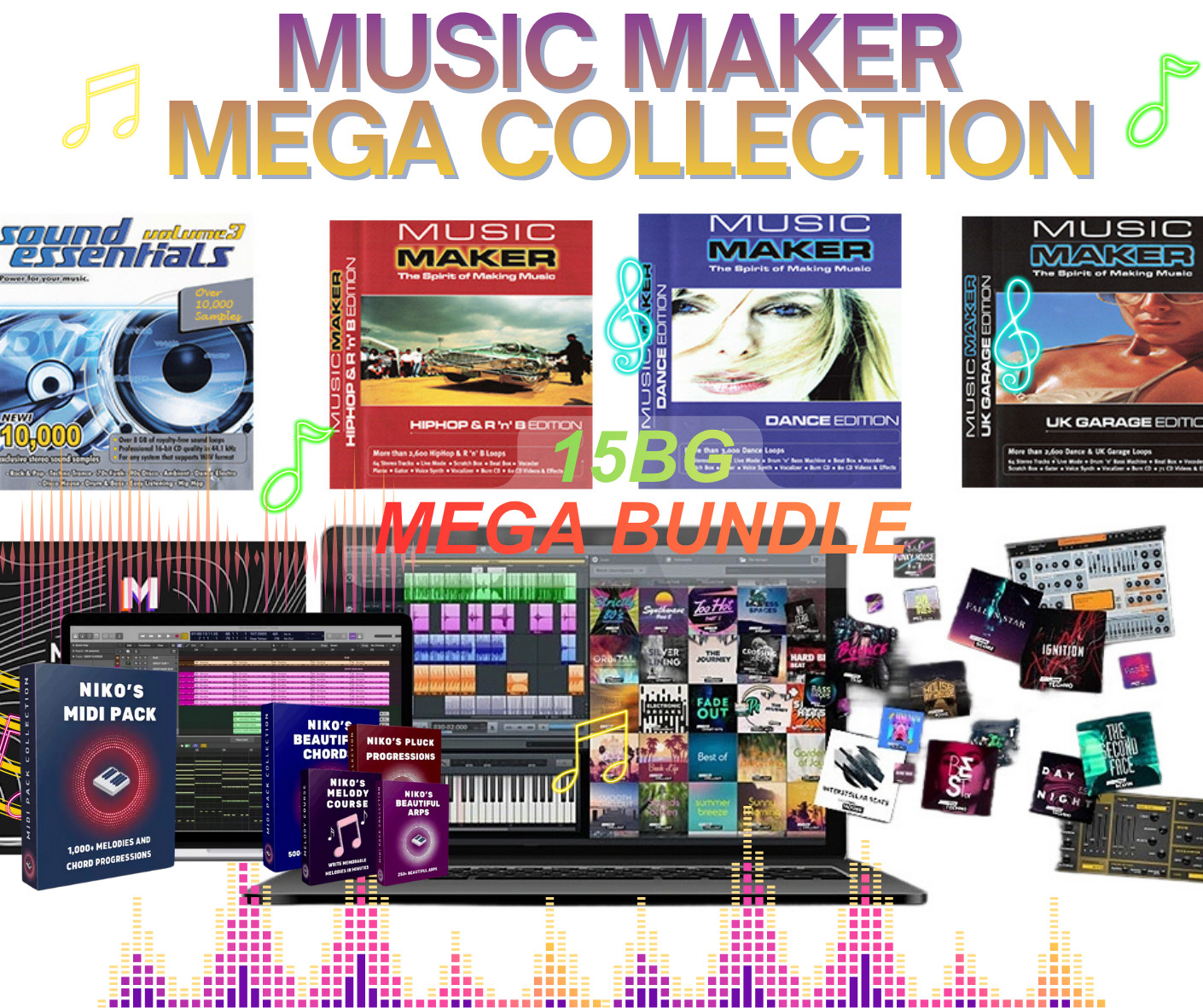 MUSIC MAKER 2024 MEGA COLLECTION BUNDLE. OVER 25,000 OF 15GB LOOPS & SAMPLES MUSIC MAKER 2024 MEGA COLLECTION BUNDLE. OVER 25,000 OF 15GB LOOPS & SAMPLES