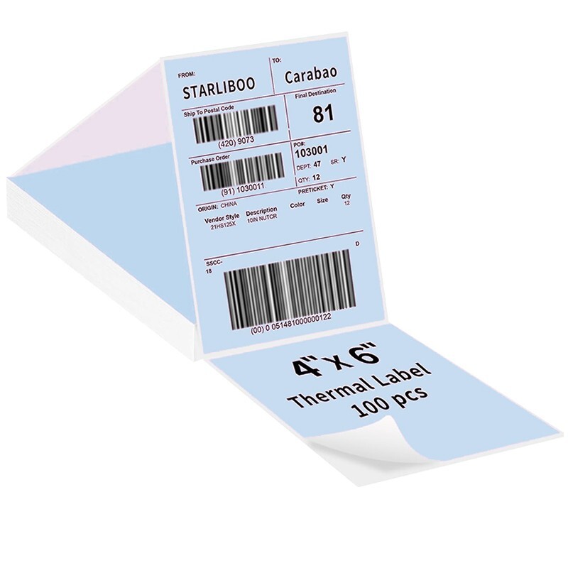 4x6 Direct Thermal Shipping Label 500/1000PCS for VRETTI MUNBYN Phomemo Lot