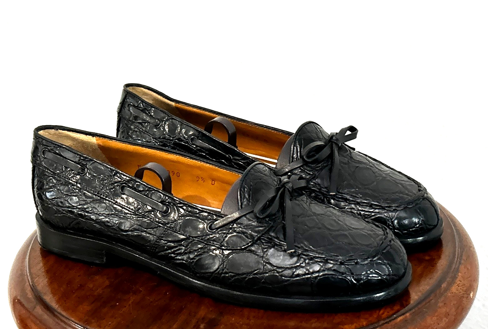 RARE $1900+ POLO RALPH LAUREN Genuine Crocodile Alligator Loafers Boots Shoe 9.5