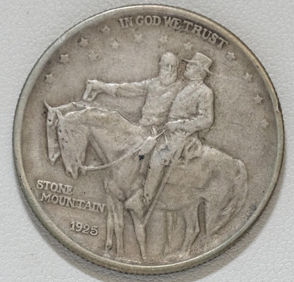 1925 Stone Mountain Commemorative Silver Half Dollar 50c Coin  /A36