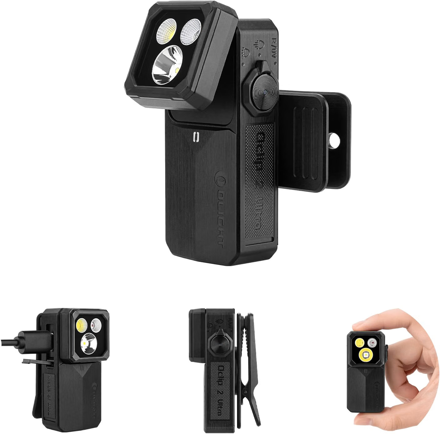 Olight Oclip 2 Ultra Clip-on EDC Flashlight | UV, Flood, Red & Spot Light, Black Olight Oclip 2 Ultra Clip-on EDC Flashlight | UV, Flood, Red & Spot Light, Black