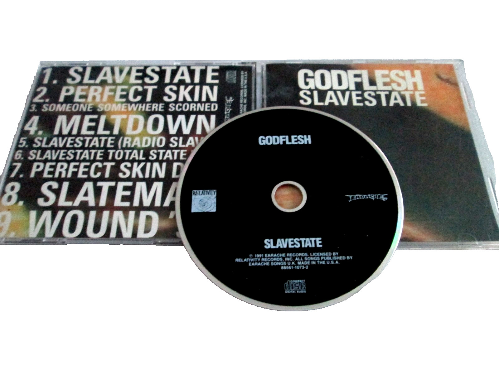 Godflesh - Slavestate (CD, 1991, Earache Relativity Records) NEAR MINT
