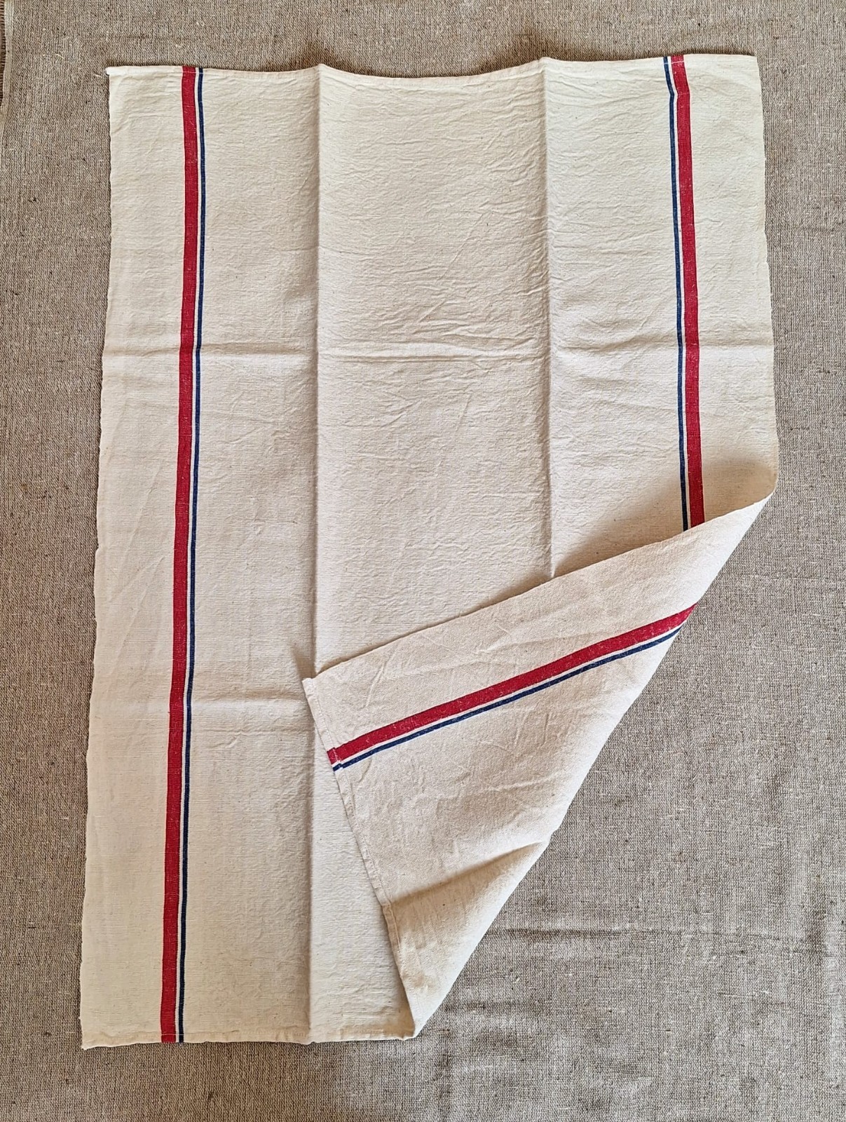 Vintage French Linen Teatowel / Torchon