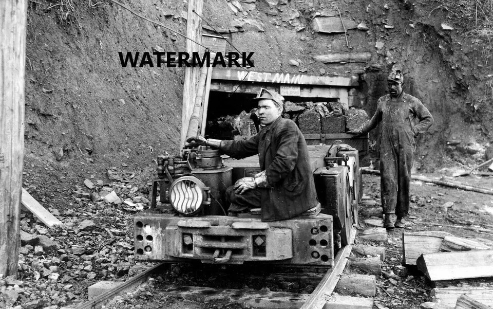 APPALACHIAN PHOTO/Early 1900\'s/APPALACHIAN COAL MINERS/4X6 B&W Photo Reprint