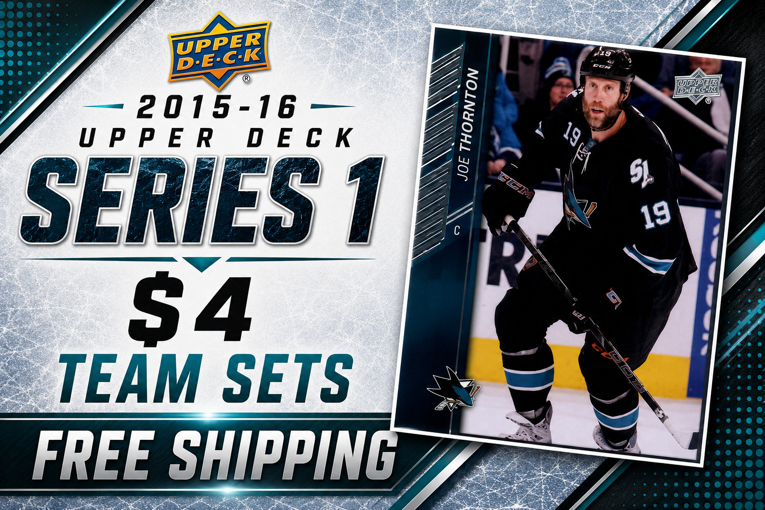 $4 - 2015-16 Upper Deck Hockey Series 1 - Base Team Sets - 