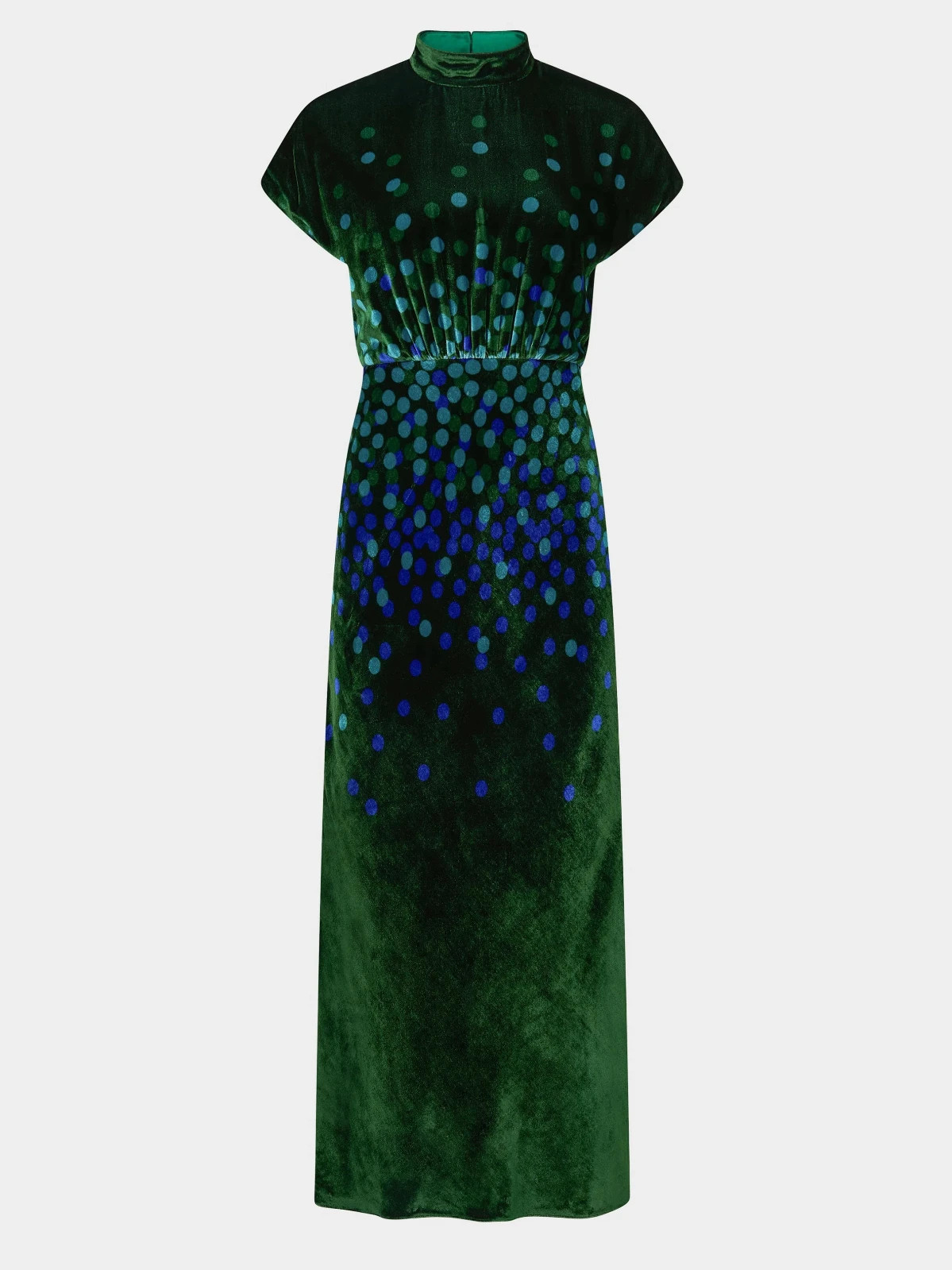 SALONI Fabienne Velvet Midi Gown NWT $795 Retail Size 0 Starlight Evening Dress