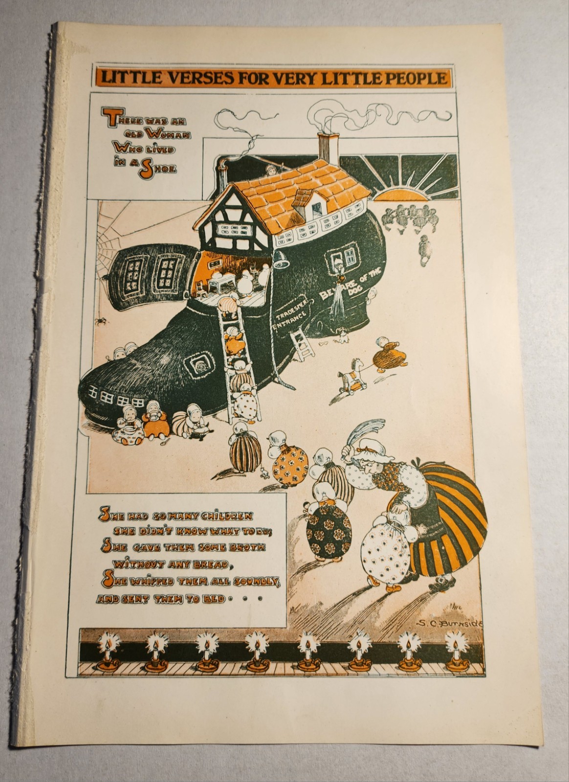 Vintage Page From 1920s Encyclopedia Childrens Fairy Tales Vintage Page From 1920s Encyclopedia Childrens Fairy Tales