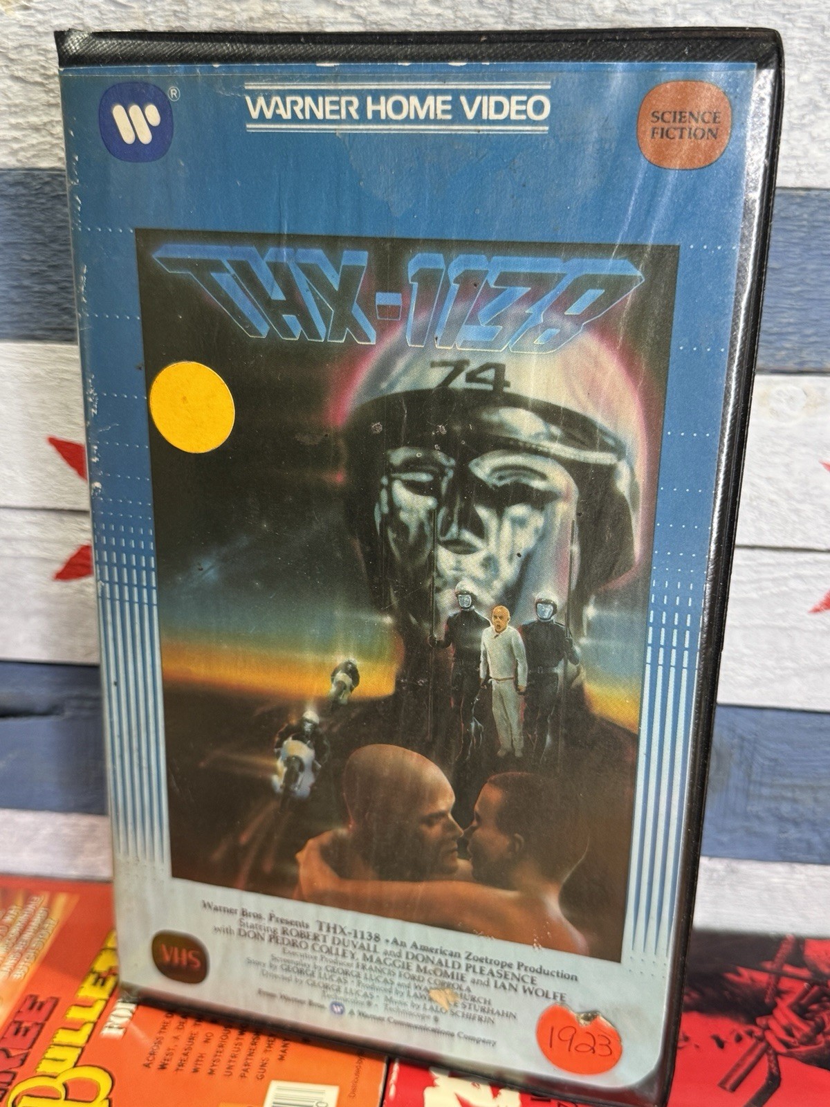 THX-1138 VHS George Lucas Warner Science Fiction Robert Duvall 1983 Clamshell