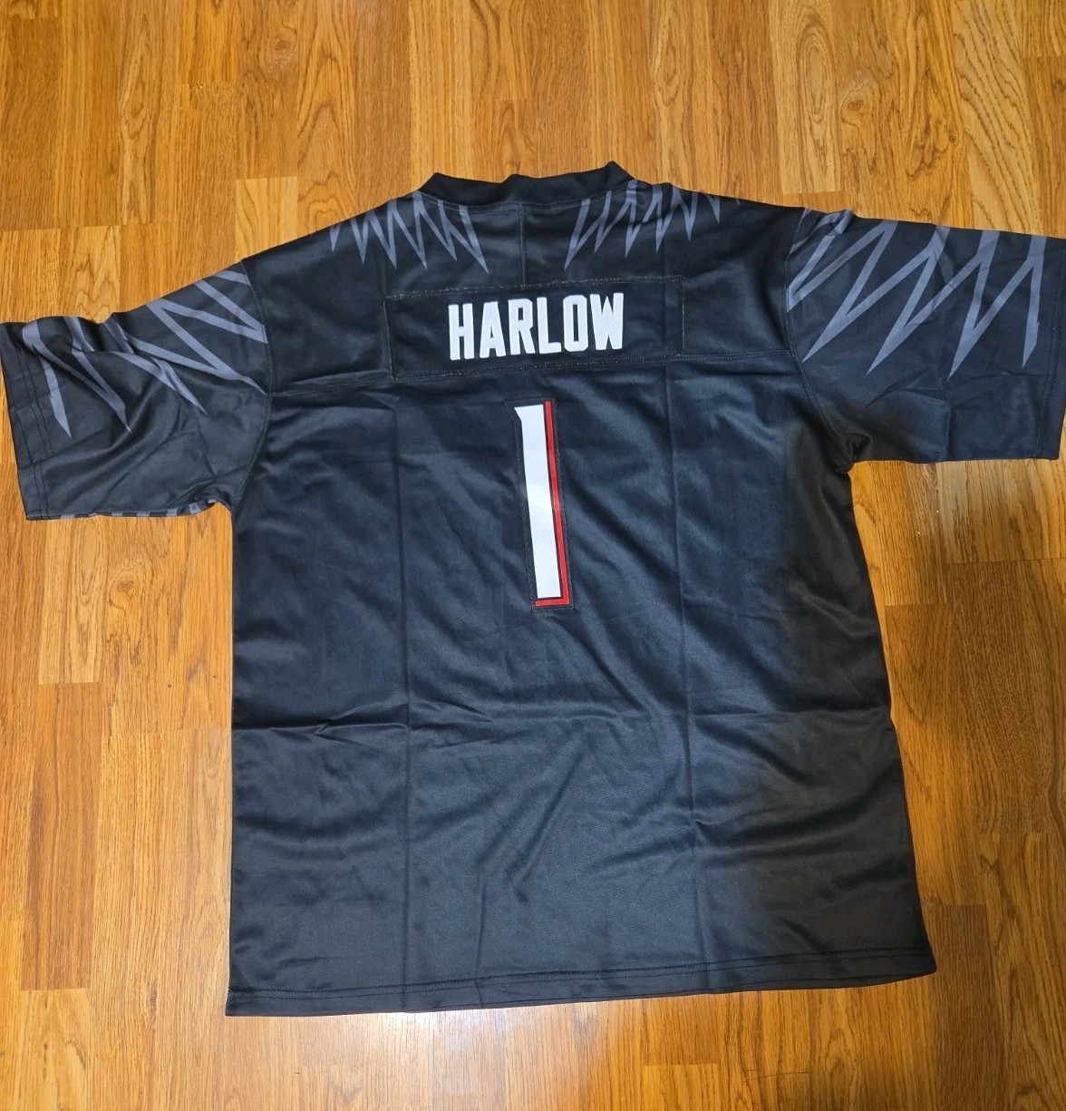 Jack Harlow #1 Louisville Cardinals XL Adidas Football Jersey Black