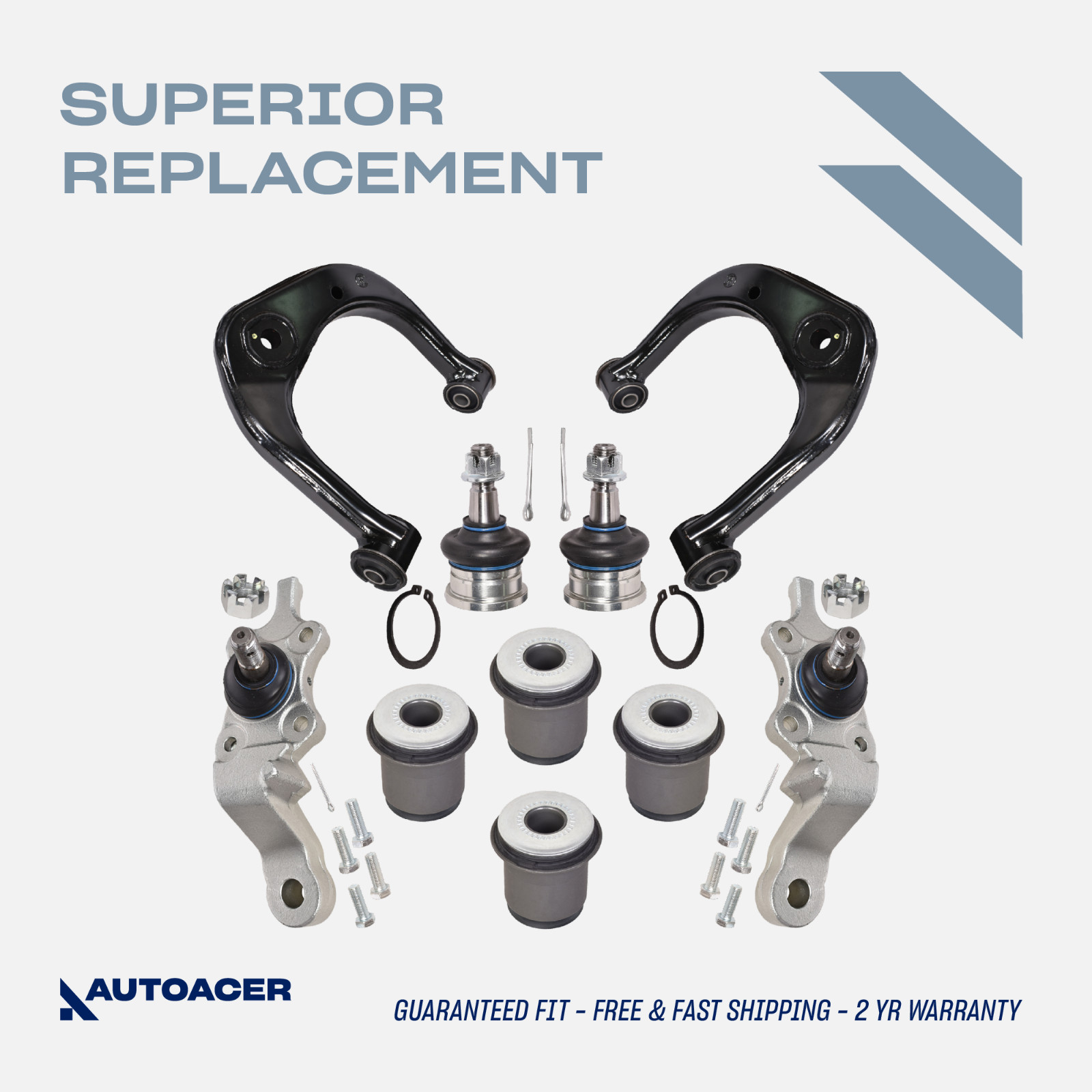 AUTOACER -10p Front Control Arms Lower Arm Bushes Ball Joints For Tacoma 4WD 95-