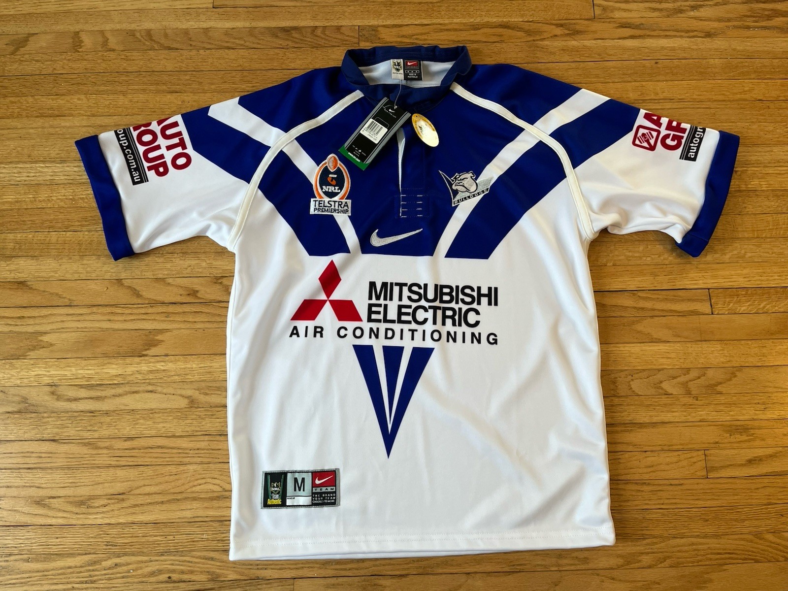 Canterbury-Bankstown Bulldogs Vintage Nike Rugby Jersey Mens M 2003 Home NWT 