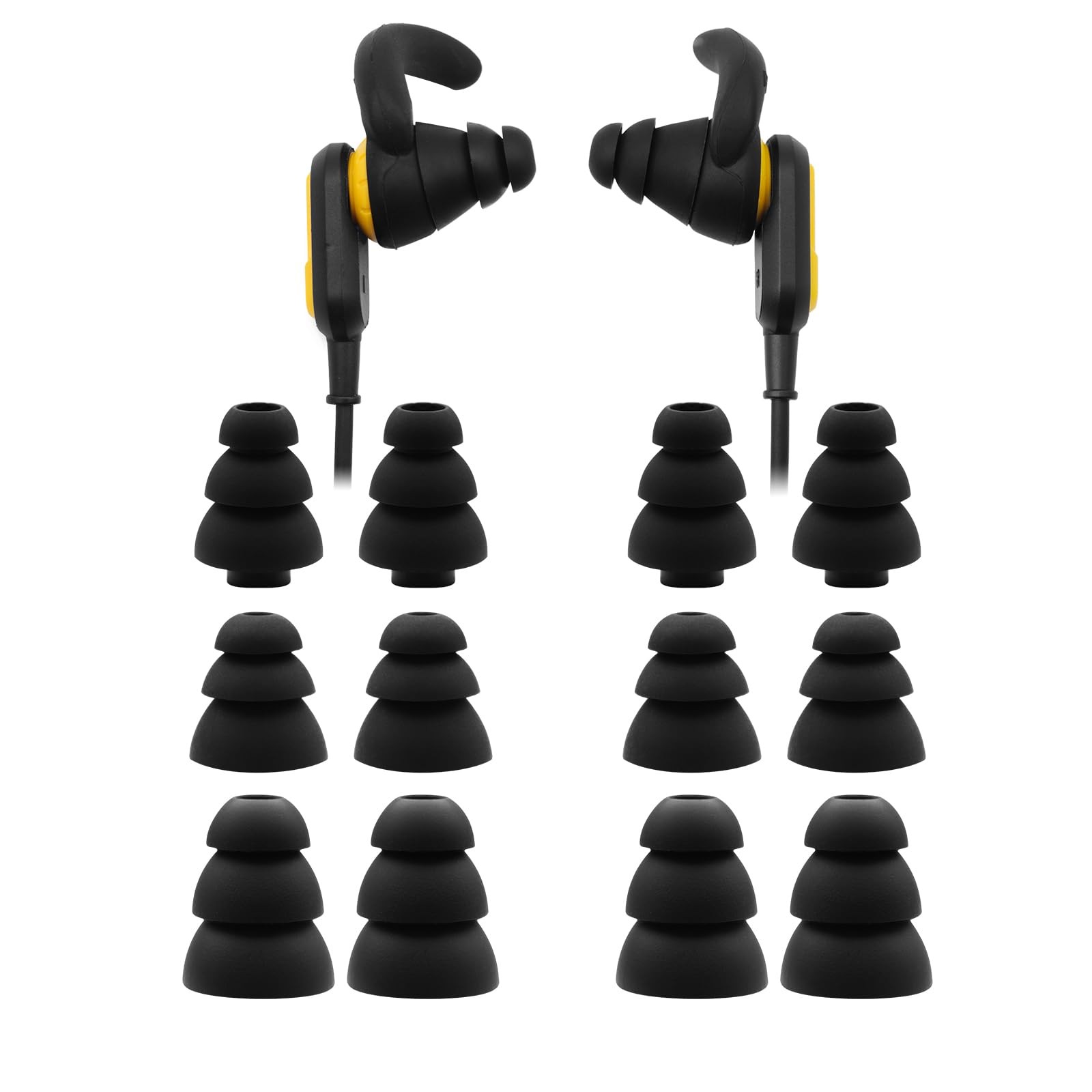 Replacement Silicone Ear Tips for DEWALT Neckband Headphones
